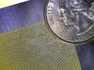 Laser Micromachining: Diamond Shaped Holes in Metal Foil