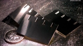 Potomac has the capability to rapidly cut metal parts up to 1mm thick.  This process can machine very complex features in many types of metals including stainless steel and aluminum is appropriate for both prototyping and production projects.