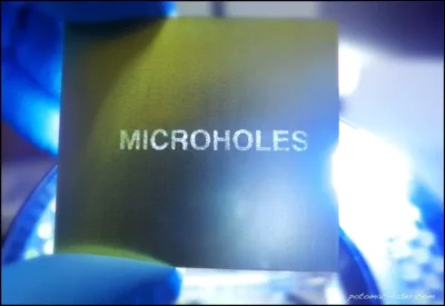 Invisible backlighting micro-holes